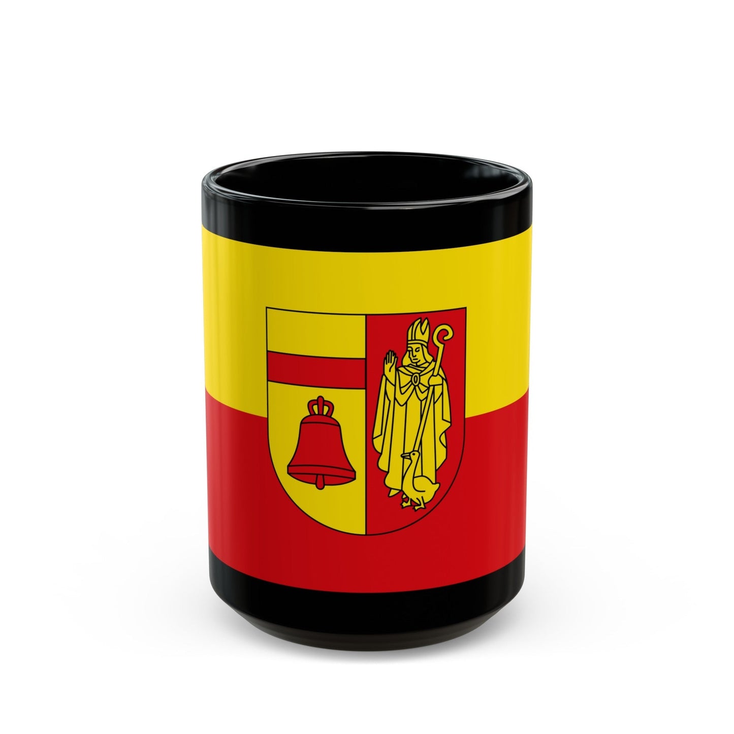 Flag of Coesfeld Germany - Black Coffee Mug-15oz-The Sticker Space