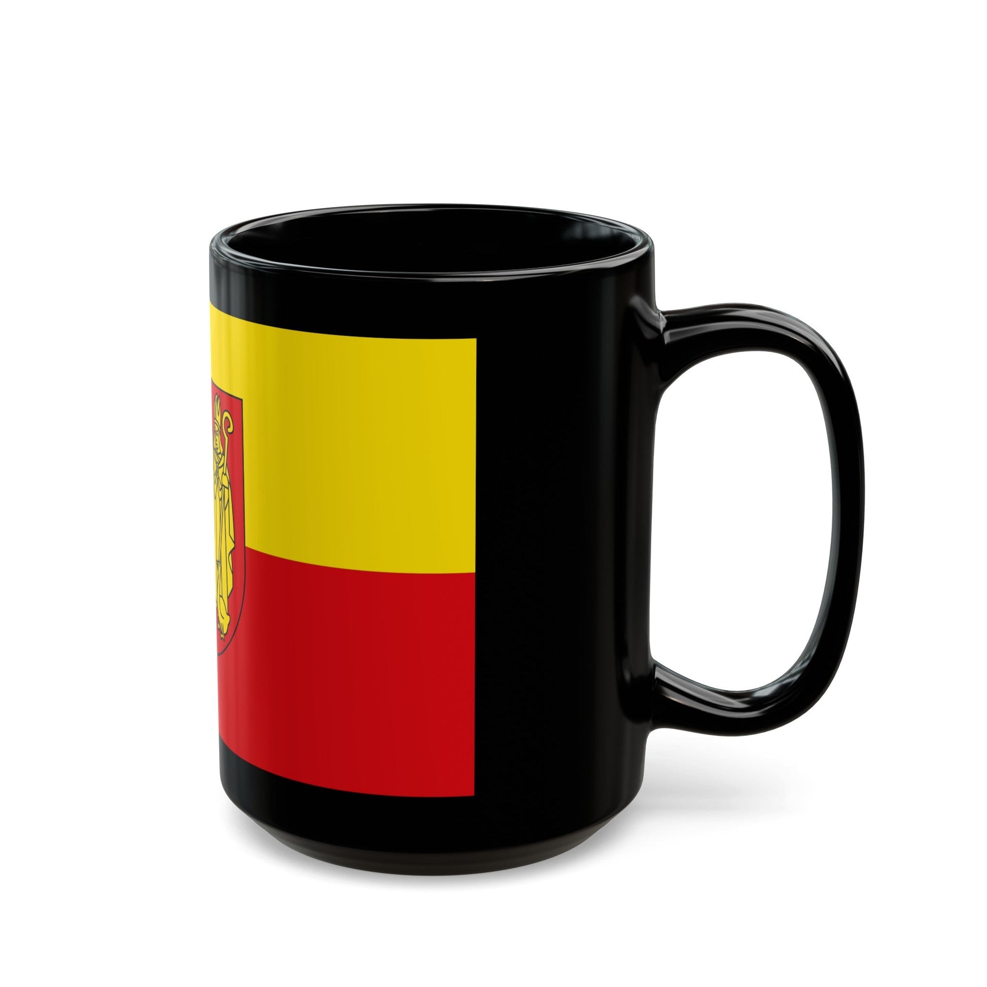 Flag of Coesfeld Germany - Black Coffee Mug-The Sticker Space