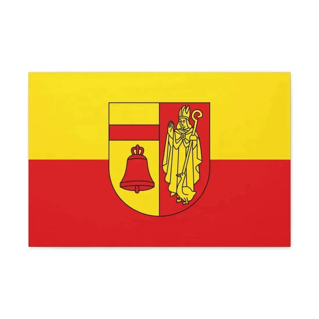Flag of Coesfeld Germany - Canvas Wall Art - The Sticker Space