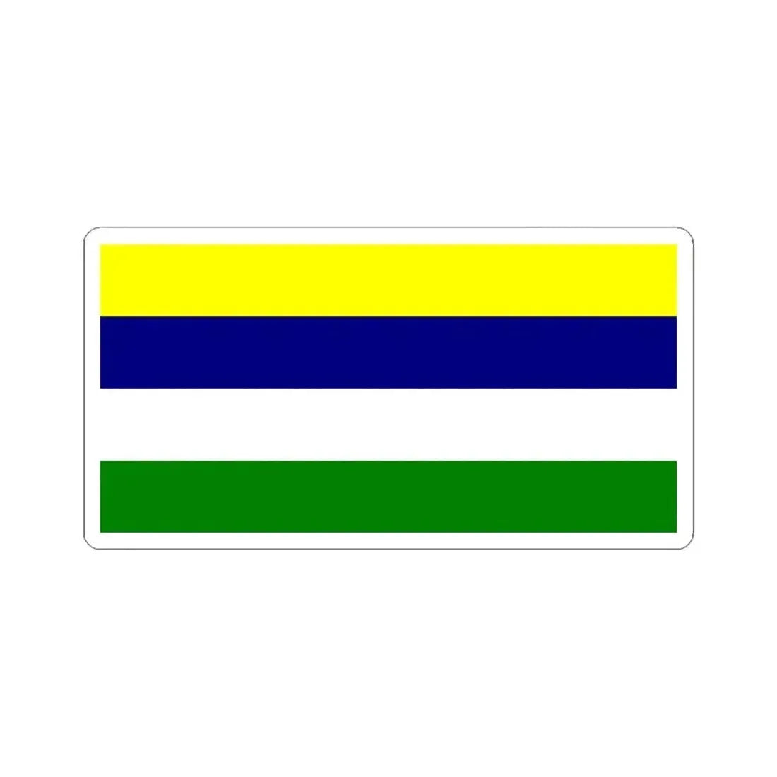Flag of Colimes (Ecuador) STICKER Vinyl Kiss-Cut Decal 3 Inch White - The Sticker Space