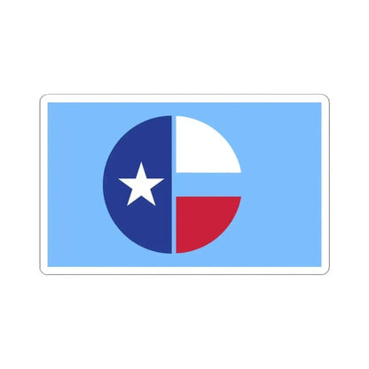 Flag of Collin County Texas (United States) STICKER Vinyl Kiss-Cut Decal 4 Inch White - The Sticker Space