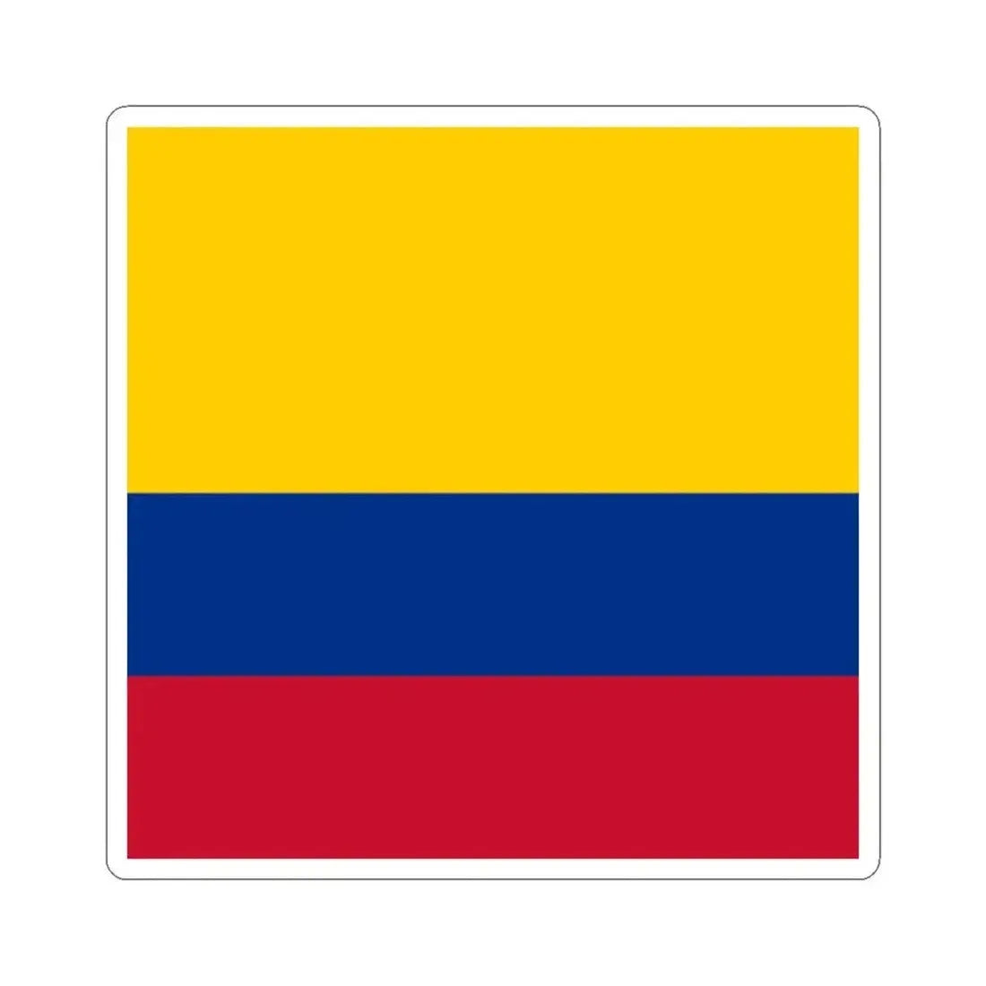Flag of Colombia 1-1 (Colombia) STICKER Vinyl Kiss-Cut Decal 2 Inch White - The Sticker Space