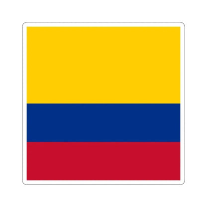 Flag of Colombia 1-1 (Colombia) STICKER Vinyl Kiss-Cut Decal 4 Inch White - The Sticker Space