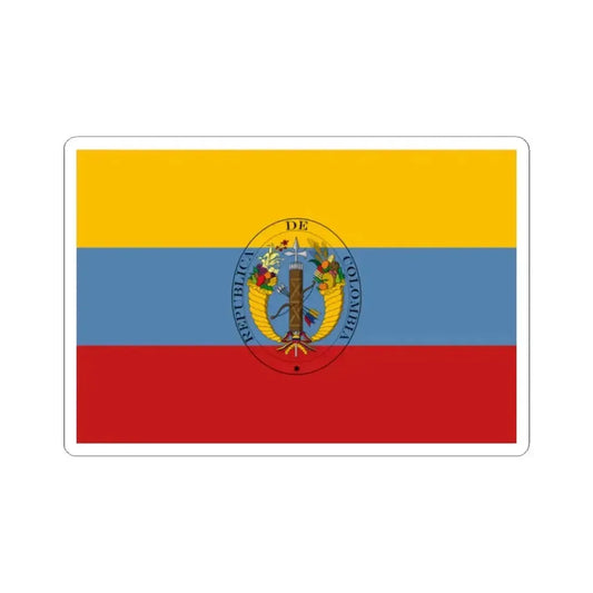 Flag of Colombia 1821-1831 (Colombia) STICKER Vinyl Kiss-Cut Decal 2 Inch White - The Sticker Space