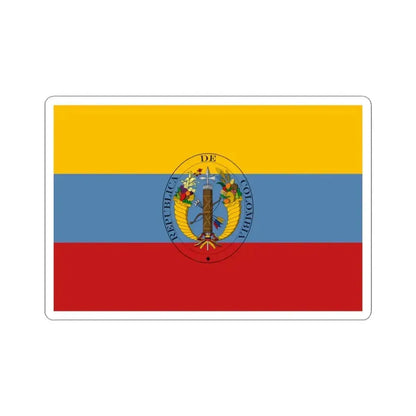 Flag of Colombia 1821-1831 (Colombia) STICKER Vinyl Kiss-Cut Decal 3 Inch White - The Sticker Space