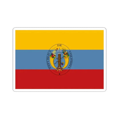 Flag of Colombia 1821-1831 (Colombia) STICKER Vinyl Kiss-Cut Decal 4 Inch White - The Sticker Space