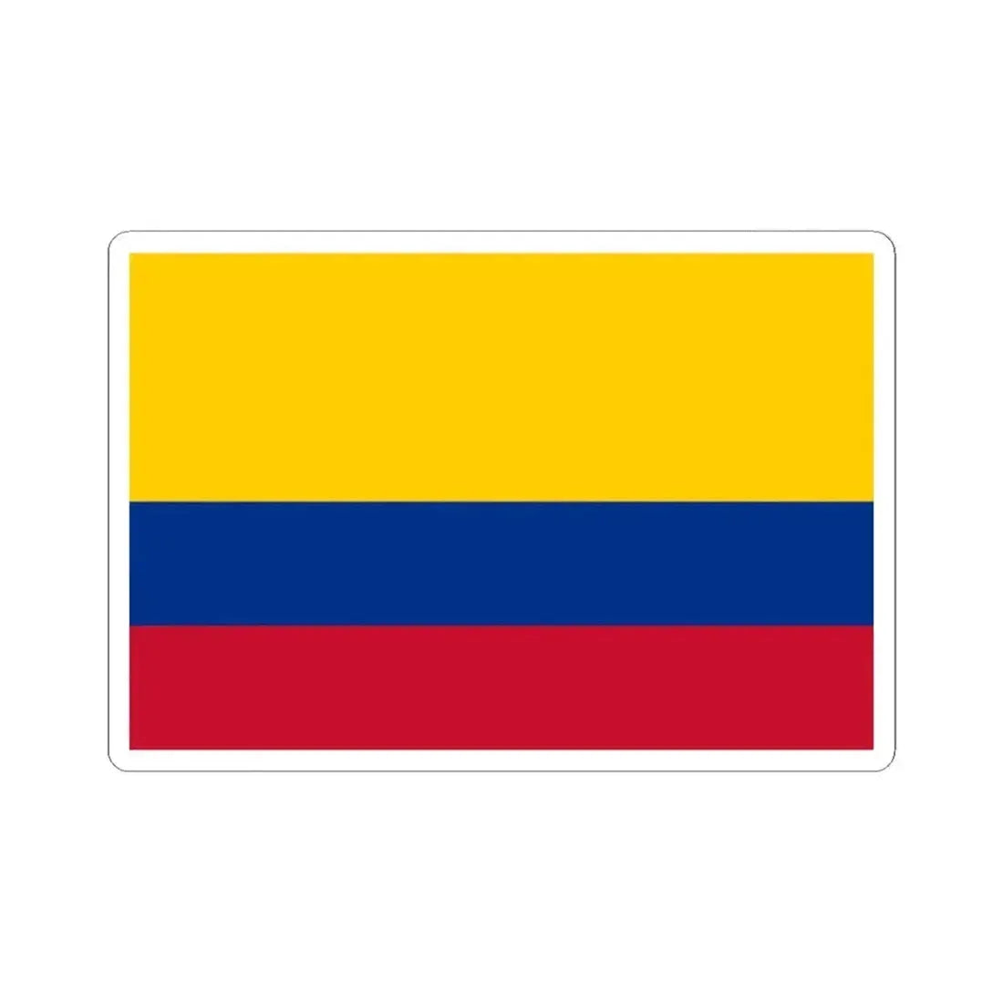 Flag of Colombia (Colombia) STICKER Vinyl Kiss-Cut Decal 2 Inch White - The Sticker Space