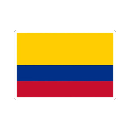 Flag of Colombia (Colombia) STICKER Vinyl Kiss-Cut Decal 3 Inch White - The Sticker Space