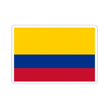 Flag of Colombia (Colombia) STICKER Vinyl Kiss-Cut Decal 4 Inch White - The Sticker Space