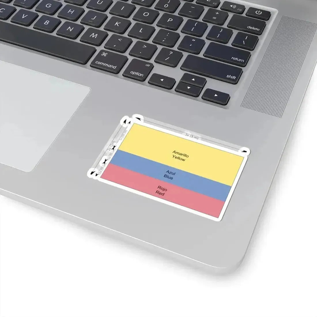 Flag of Colombia construction sheet (Colombia) STICKER Vinyl Kiss-Cut Decal - The Sticker Space