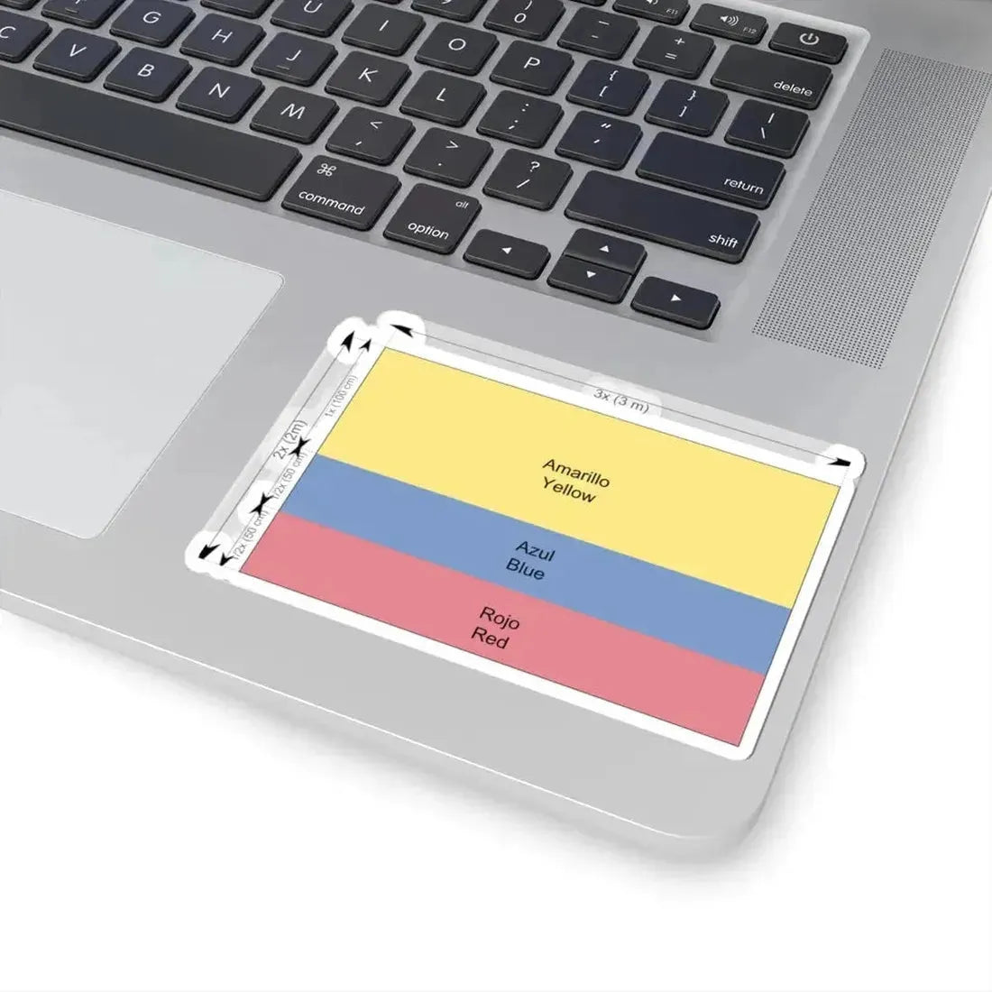 Flag of Colombia construction sheet (Colombia) STICKER Vinyl Kiss-Cut Decal - The Sticker Space