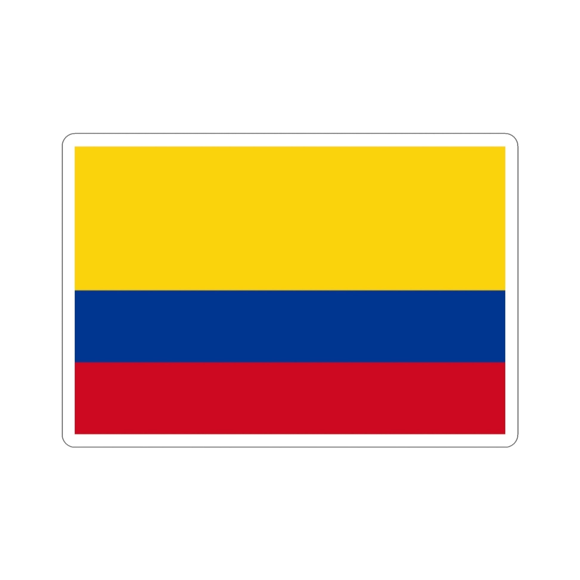 Flag of Colombia STICKER Vinyl Die-Cut Decal-2 Inch-The Sticker Space