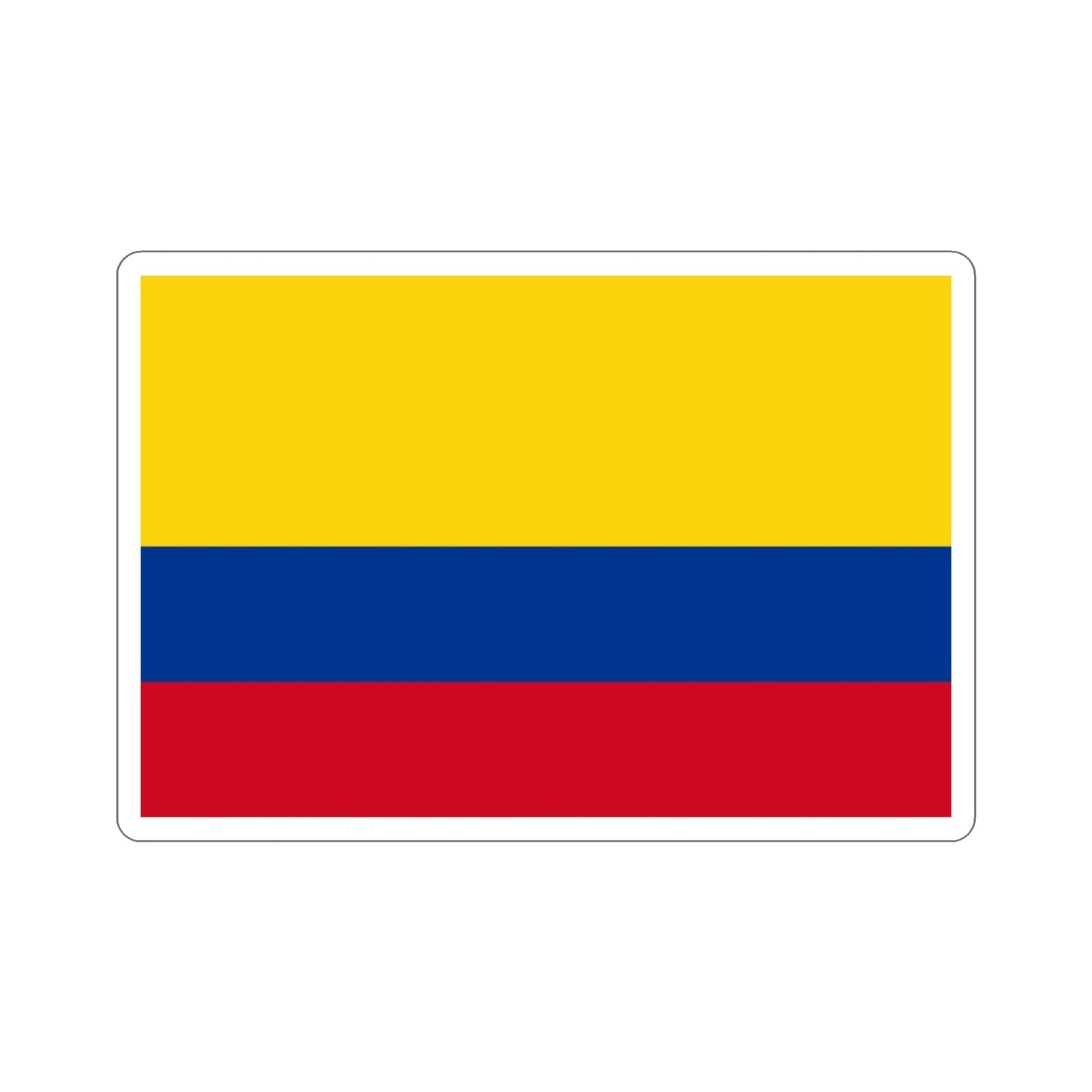 Flag of Colombia STICKER Vinyl Die-Cut Decal-3 Inch-The Sticker Space