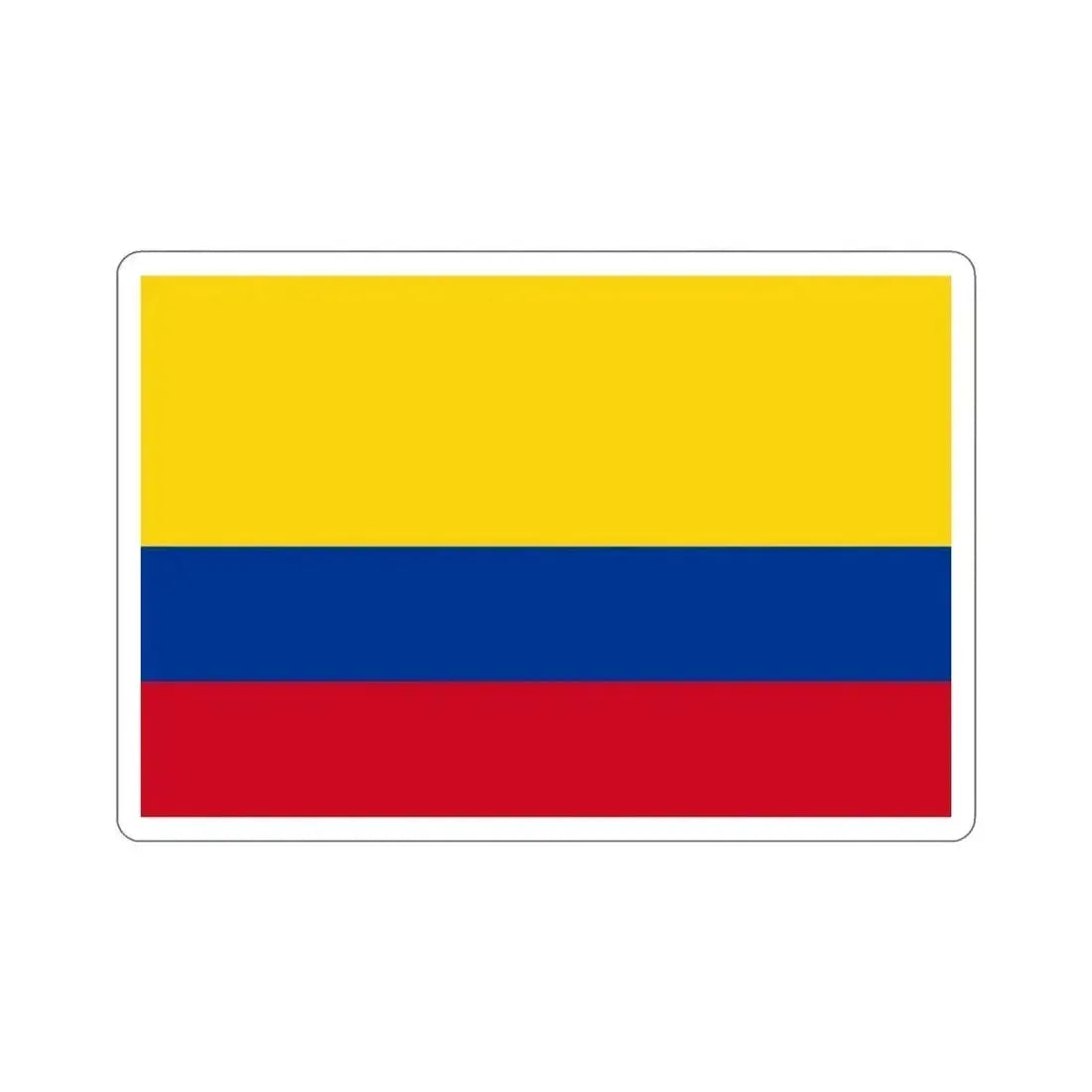 Flag of Colombia STICKER Vinyl Die-Cut Decal 3 Inch - The Sticker Space
