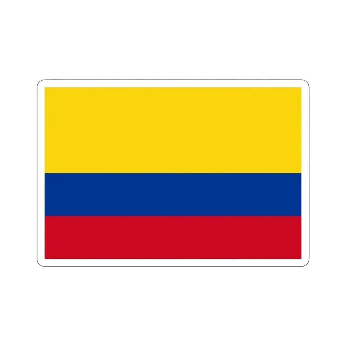 Flag of Colombia STICKER Vinyl Die-Cut Decal 3 Inch - The Sticker Space