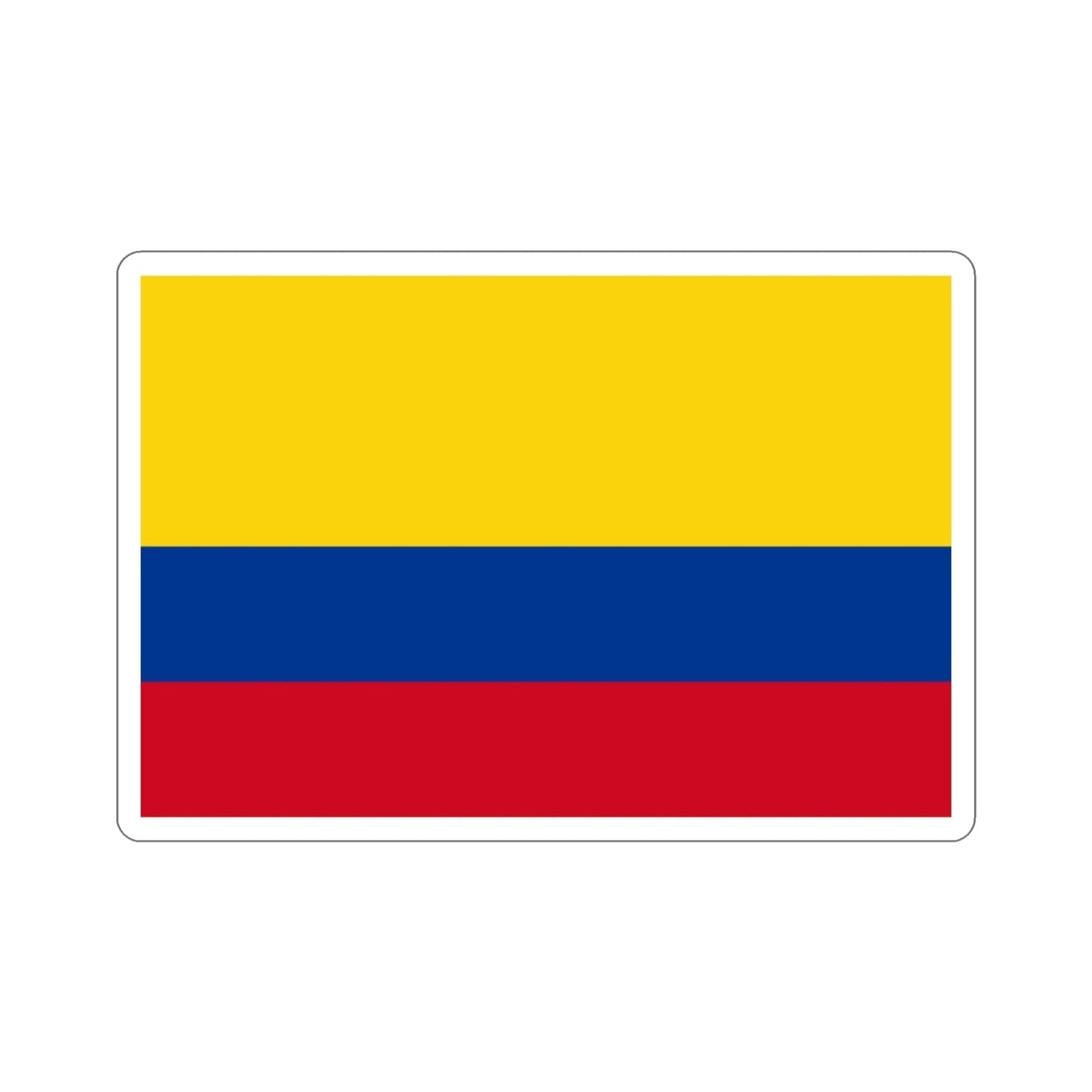 Flag of Colombia STICKER Vinyl Die-Cut Decal-3 Inch-The Sticker Space