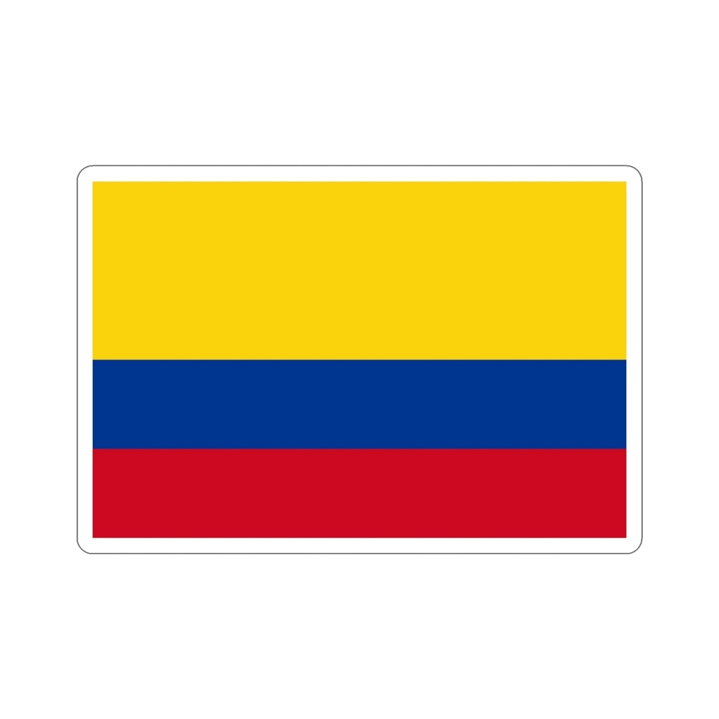 Flag of Colombia STICKER Vinyl Die-Cut Decal-4 Inch-The Sticker Space