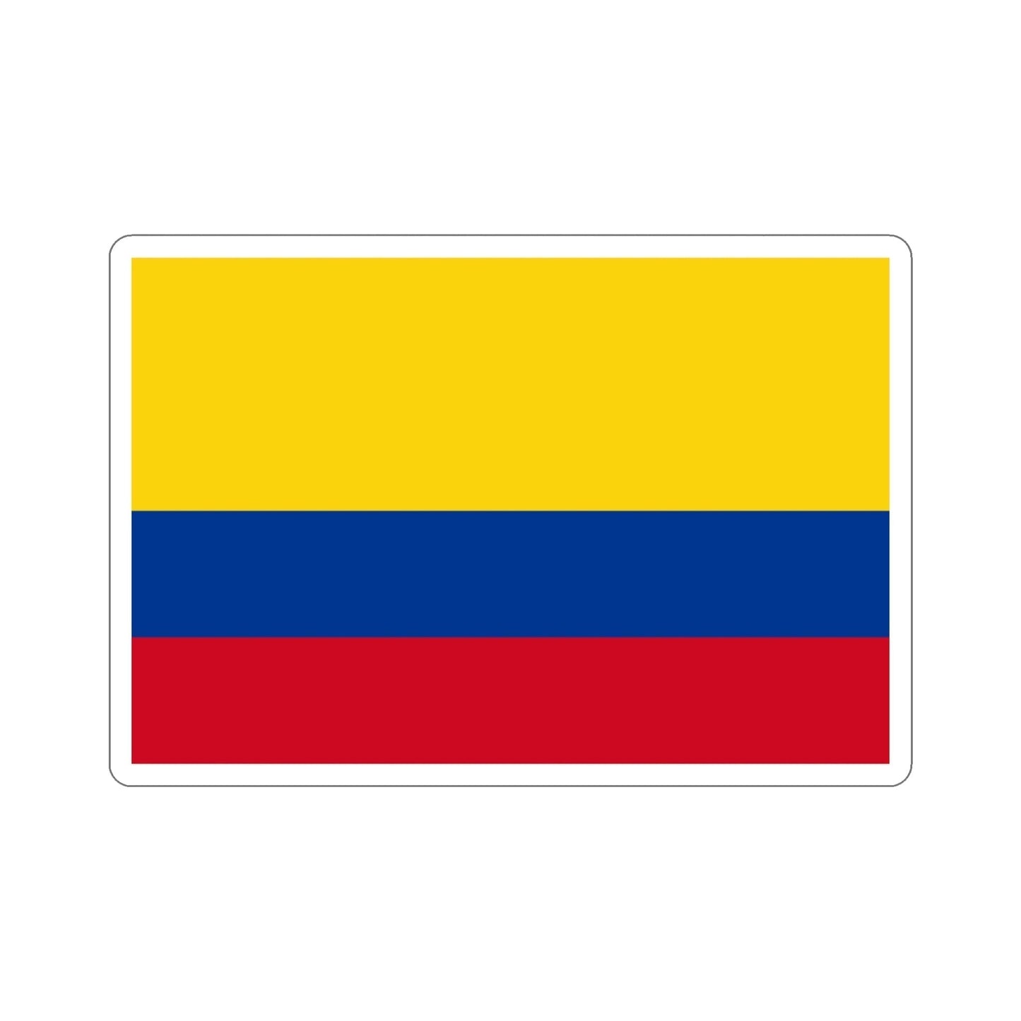 Flag of Colombia STICKER Vinyl Die-Cut Decal-4 Inch-The Sticker Space