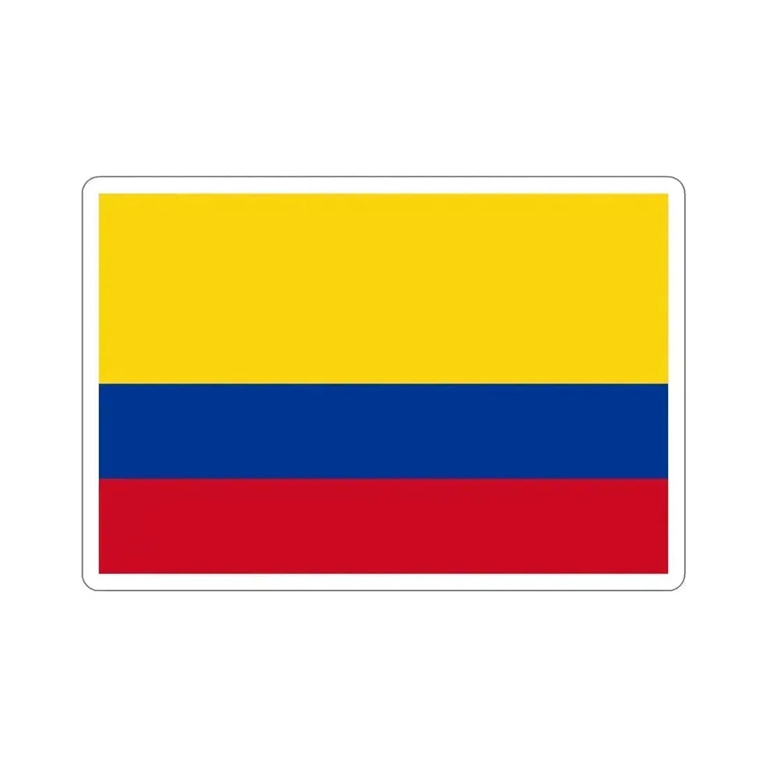 Flag of Colombia STICKER Vinyl Die-Cut Decal 4 Inch - The Sticker Space