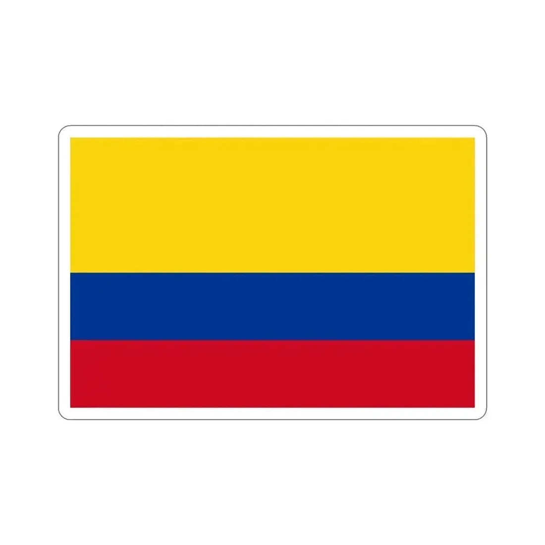 Flag of Colombia STICKER Vinyl Die-Cut Decal 4 Inch - The Sticker Space