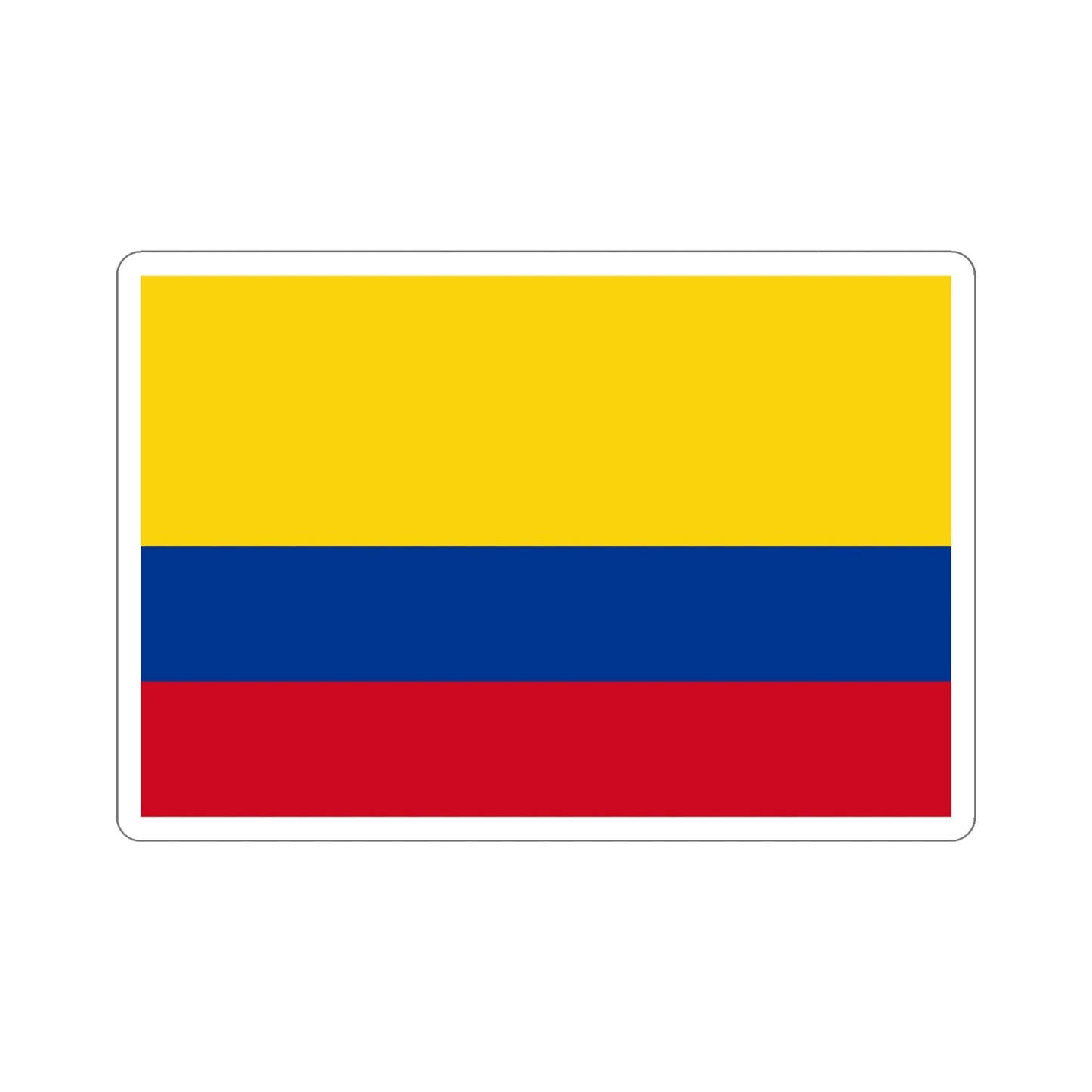 Flag of Colombia STICKER Vinyl Die-Cut Decal-5 Inch-The Sticker Space