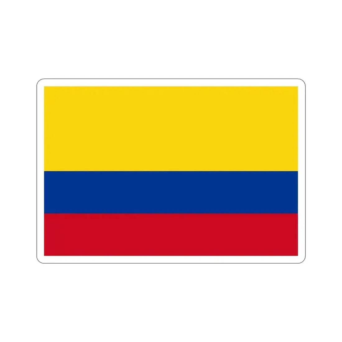 Flag of Colombia STICKER Vinyl Die-Cut Decal 5 Inch - The Sticker Space