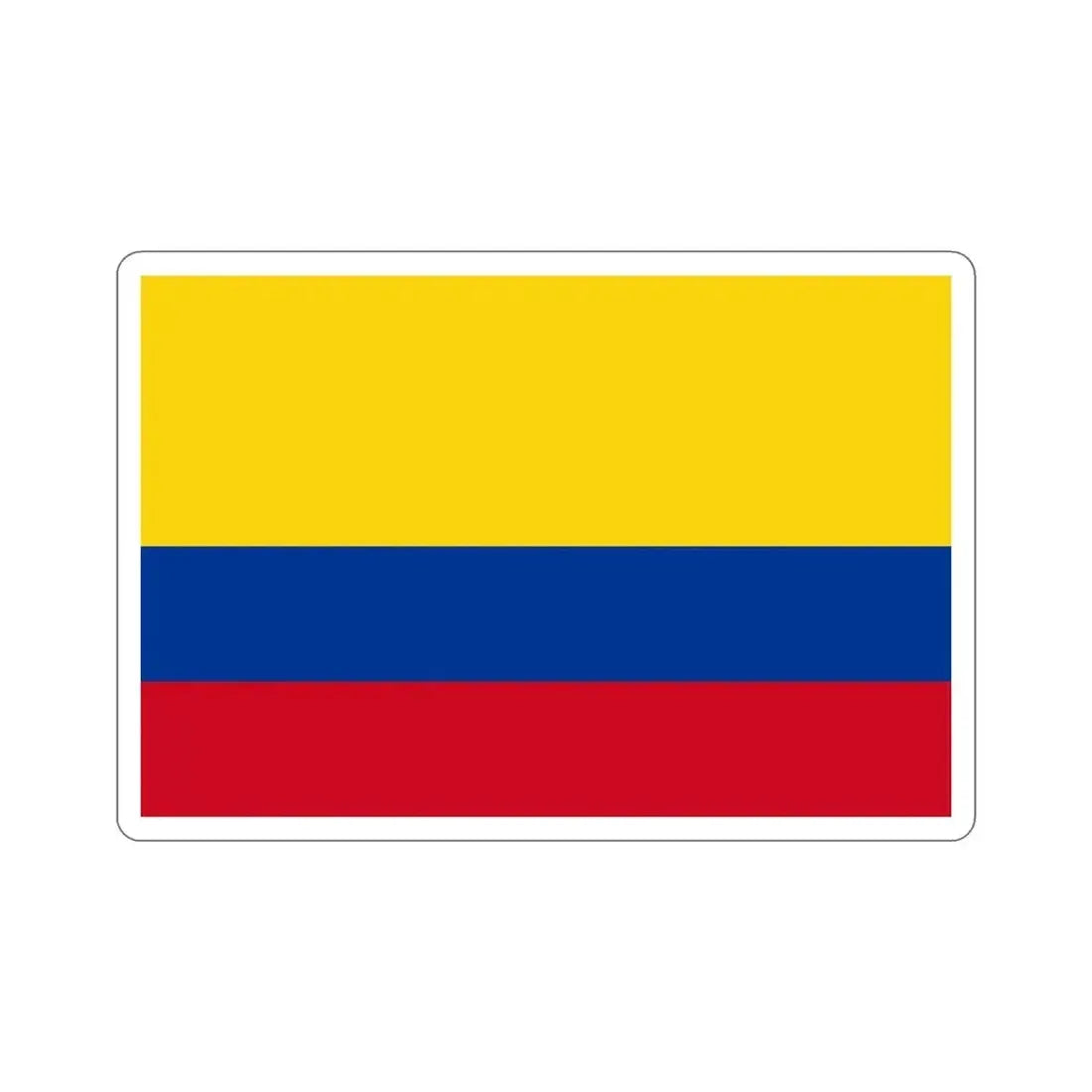 Flag of Colombia STICKER Vinyl Die-Cut Decal 5 Inch - The Sticker Space