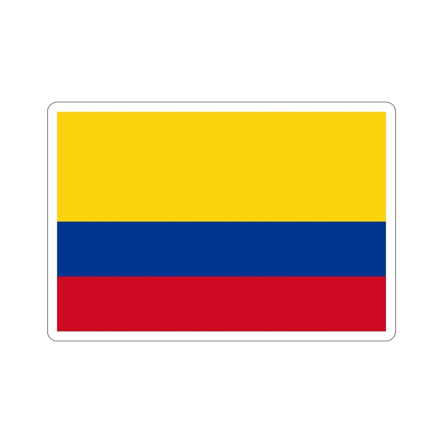 Flag of Colombia STICKER Vinyl Die-Cut Decal-6 Inch-The Sticker Space