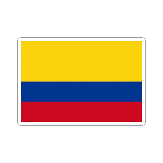 Flag of Colombia STICKER Vinyl Die-Cut Decal-6 Inch-The Sticker Space