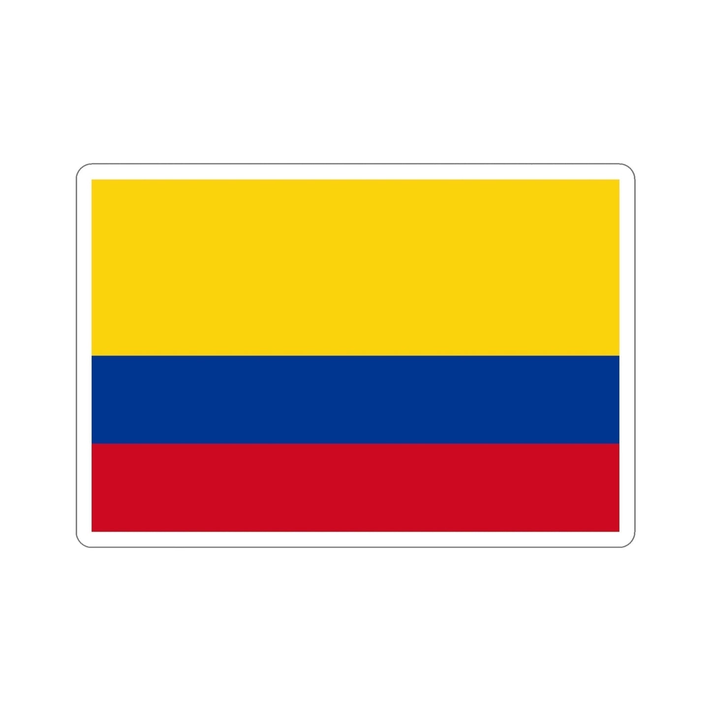 Flag of Colombia STICKER Vinyl Die-Cut Decal-6 Inch-The Sticker Space