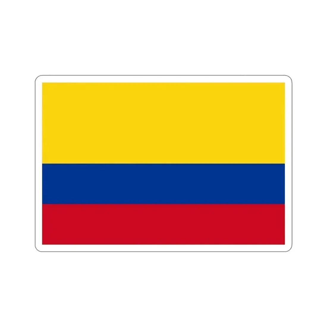 Flag of Colombia STICKER Vinyl Die-Cut Decal 6 Inch - The Sticker Space