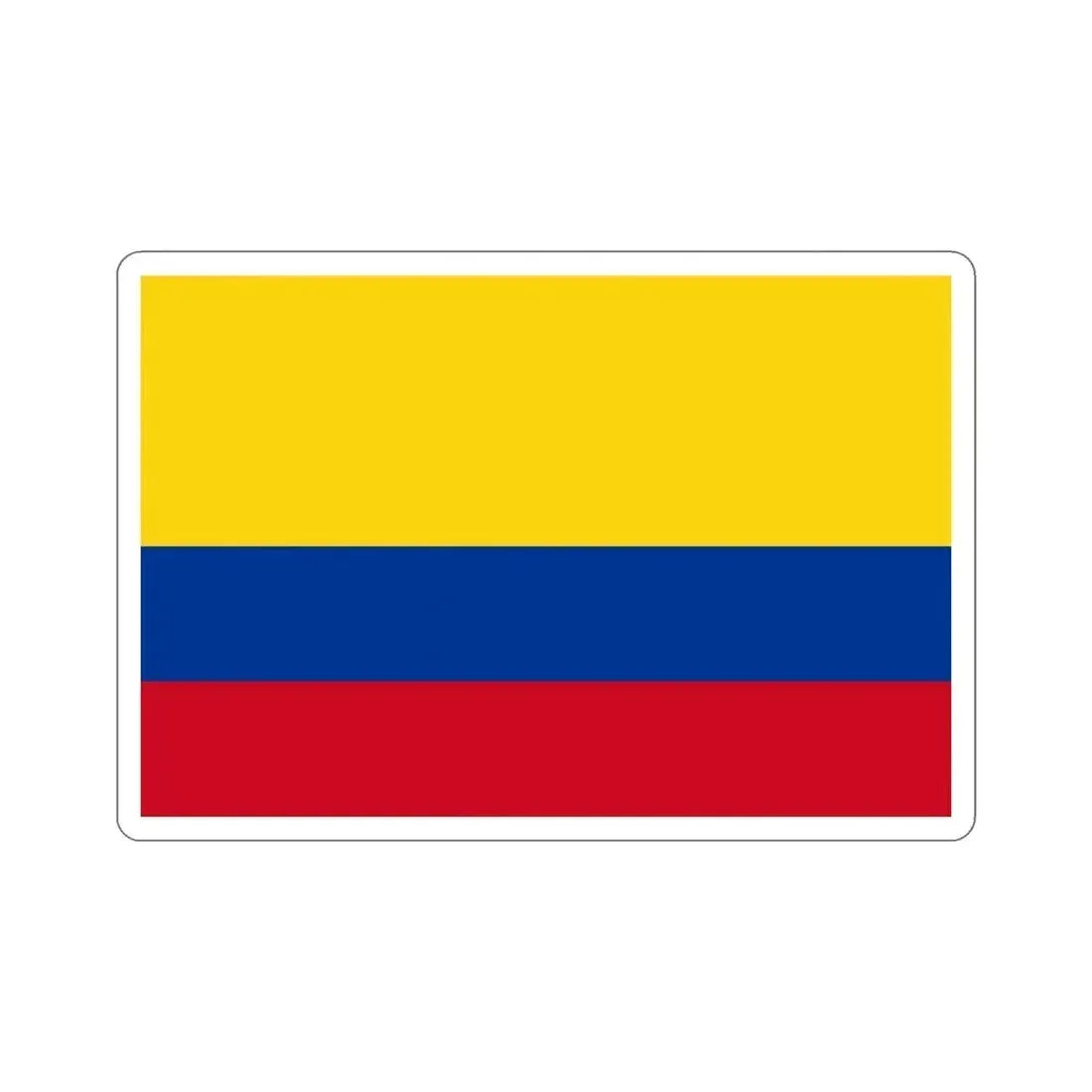 Flag of Colombia STICKER Vinyl Die-Cut Decal 6 Inch - The Sticker Space