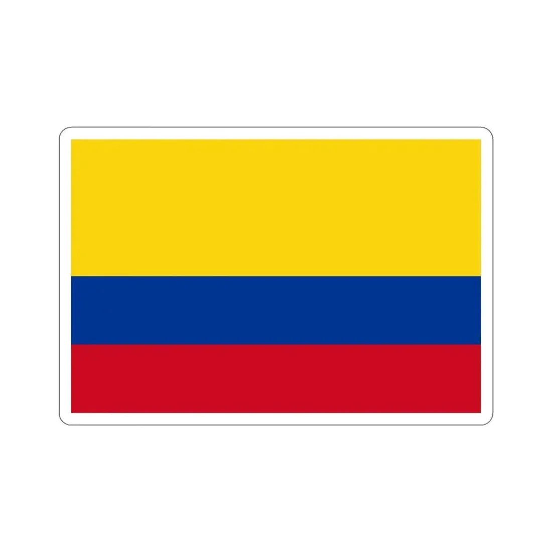 Flag of Colombia STICKER Vinyl Die-Cut Decal - The Sticker Space