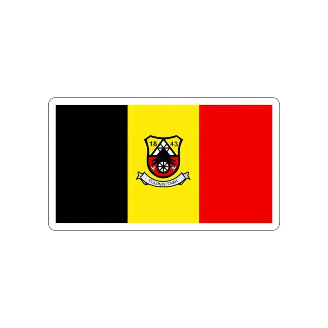 Flag of Colonia Tovar Venezuela STICKER Vinyl Die-Cut Decal 2 Inch - The Sticker Space