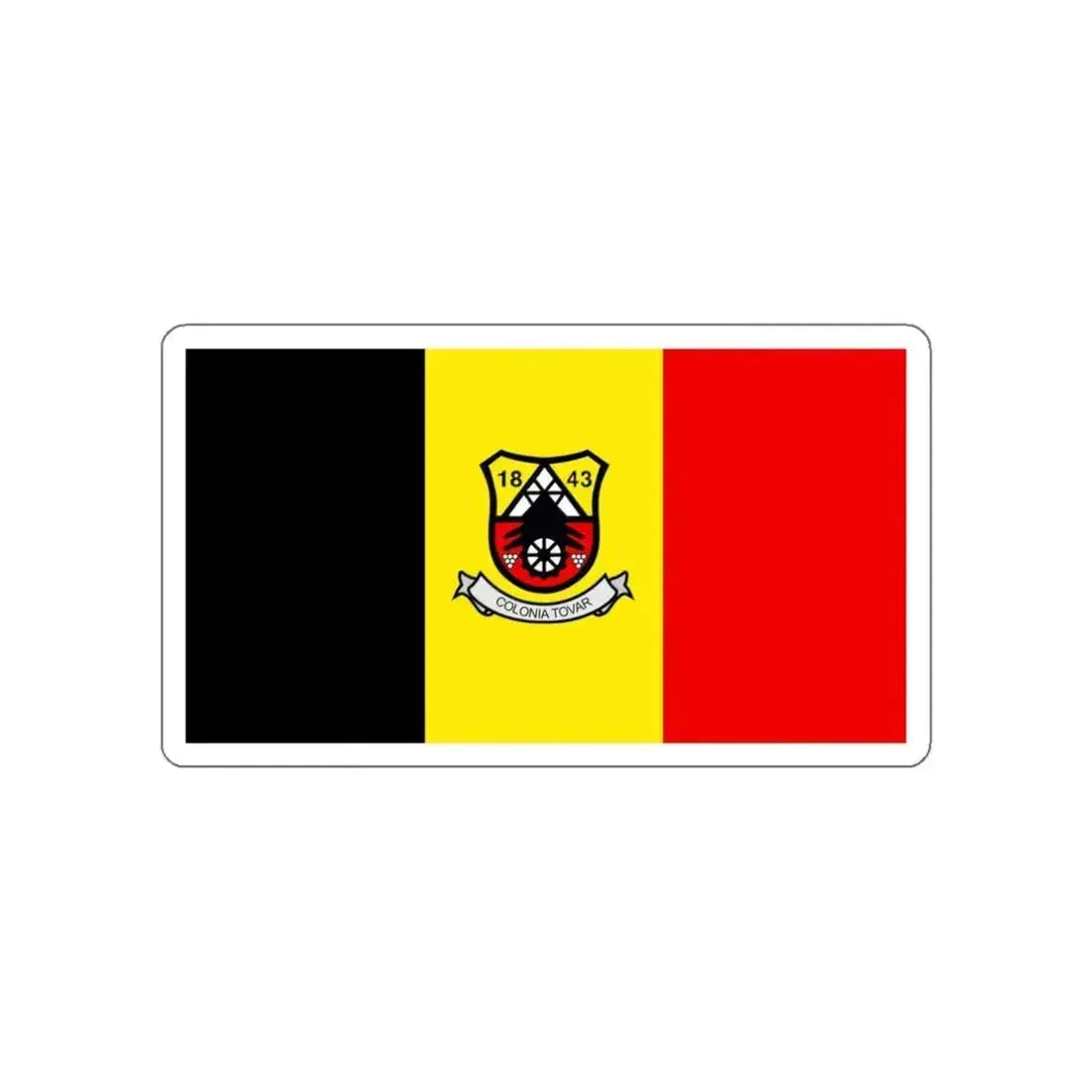 Flag of Colonia Tovar Venezuela STICKER Vinyl Die-Cut Decal 3 Inch - The Sticker Space