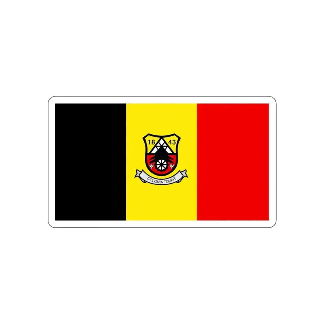 Flag of Colonia Tovar Venezuela STICKER Vinyl Die-Cut Decal 5 Inch - The Sticker Space