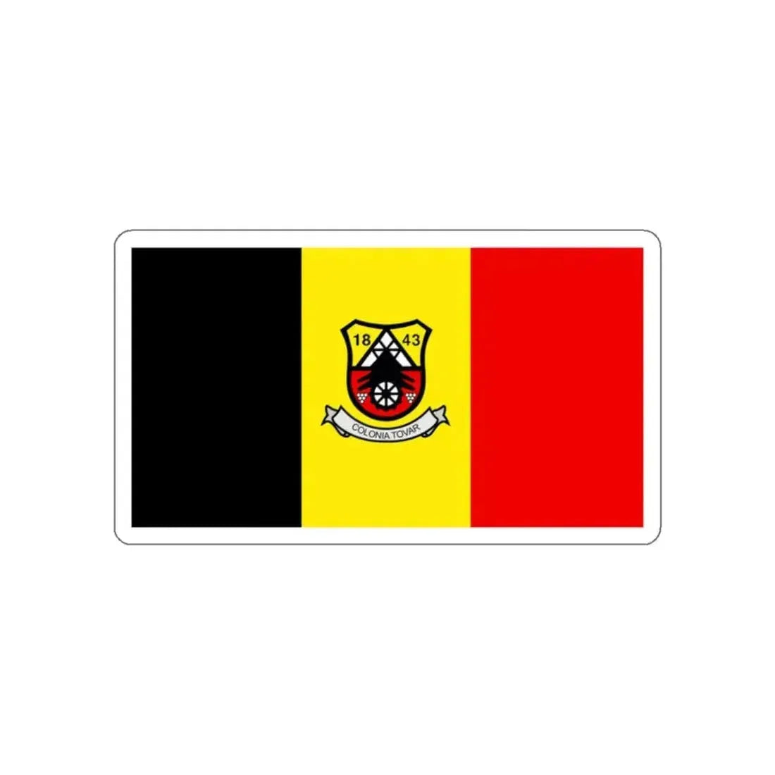 Flag of Colonia Tovar Venezuela STICKER Vinyl Die-Cut Decal - The Sticker Space