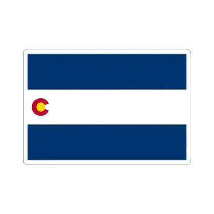 Flag of Colorado 1911-1929 (United States) STICKER Vinyl Kiss-Cut Decal 2 Inch White - The Sticker Space