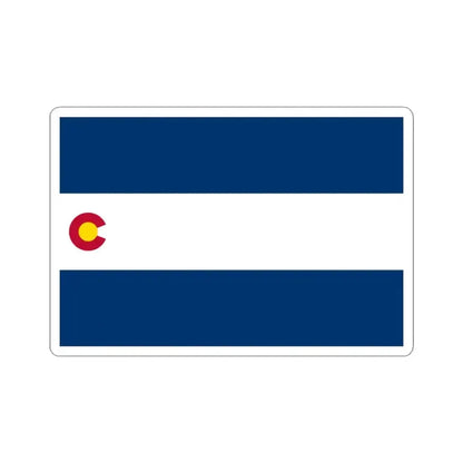 Flag of Colorado 1911-1929 (United States) STICKER Vinyl Kiss-Cut Decal 3 Inch White - The Sticker Space