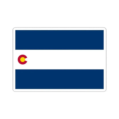 Flag of Colorado 1911-1929 (United States) STICKER Vinyl Kiss-Cut Decal 4 Inch White - The Sticker Space