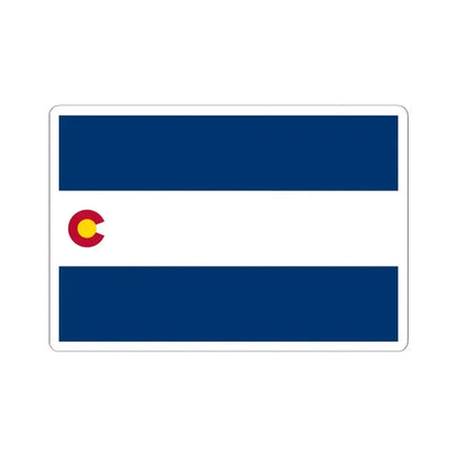 Flag of Colorado 1911-1929 (United States) STICKER Vinyl Kiss-Cut Decal 6 Inch White - The Sticker Space