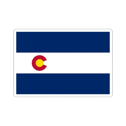Flag of Colorado 1911-1964 (United States) STICKER Vinyl Kiss-Cut Decal 2 Inch White - The Sticker Space