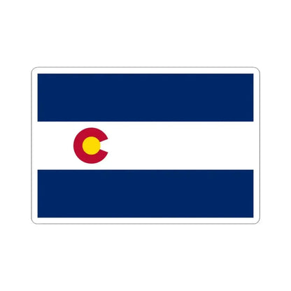 Flag of Colorado 1911-1964 (United States) STICKER Vinyl Kiss-Cut Decal 3 Inch White - The Sticker Space