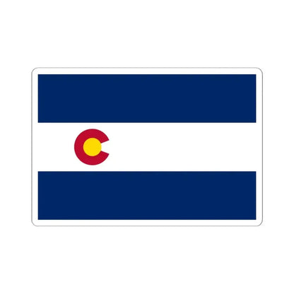 Flag of Colorado 1911-1964 (United States) STICKER Vinyl Kiss-Cut Decal 6 Inch White - The Sticker Space