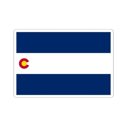 Flag of Colorado 1911-1964 variant (United States) STICKER Vinyl Kiss-Cut Decal 2 Inch White - The Sticker Space