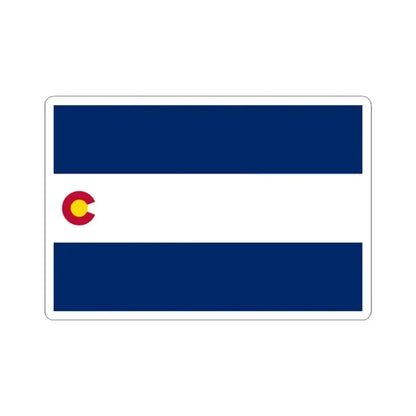 Flag of Colorado 1911-1964 variant (United States) STICKER Vinyl Kiss-Cut Decal 3 Inch White - The Sticker Space