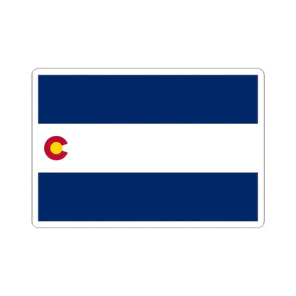 Flag of Colorado 1911-1964 variant (United States) STICKER Vinyl Kiss-Cut Decal 4 Inch White - The Sticker Space