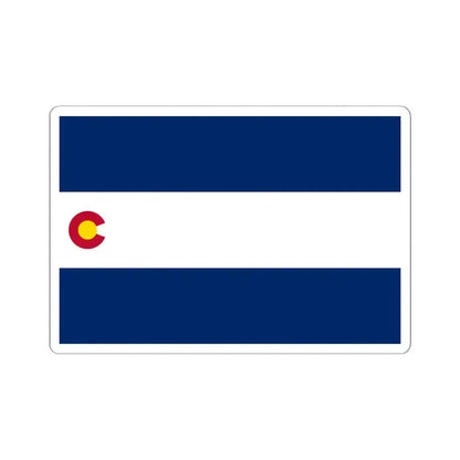Flag of Colorado 1911-1964 variant (United States) STICKER Vinyl Kiss-Cut Decal 6 Inch White - The Sticker Space