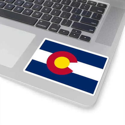 Flag of Colorado 3-2 (United States) STICKER Vinyl Kiss-Cut Decal - The Sticker Space