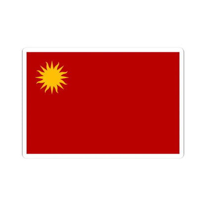 Flag of Colorado Party Uruguay (Uruguay) STICKER Vinyl Kiss-Cut Decal 3 Inch White - The Sticker Space